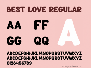 best-love-song-font family search-fontke.com