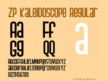 zp kaleidoscope字体家族系列主要提供regular等字体风格样式.