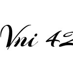 Vni 42 Arizonia script