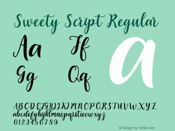 sweety script字体,sweetyscript字体|sweetyscript