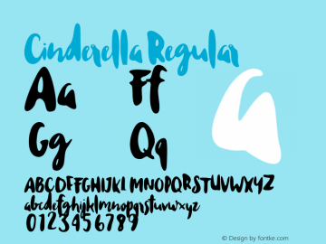 cinderella字体家族|cinderella-未分类字体家族-字客
