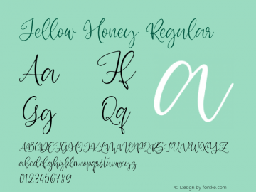 jellow honey regular version 1.000;hotconv 1.0.109;makeotfexe 2.