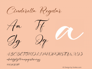 cinderella字体家族|cinderella-未分类字体家族-字客