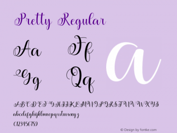 pretty version 1.000图片样张