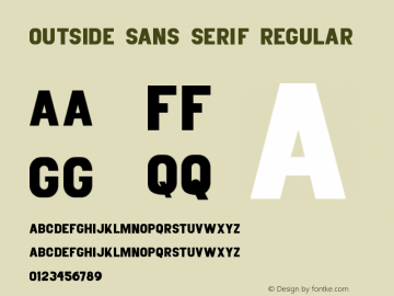 outside sans serif字体家族|outside sans serif-无