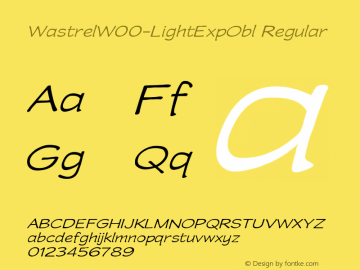 wastrelw00-lightexpobl regular version 1.1图片样张