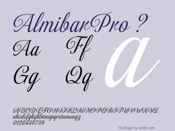 myfonts识别字体,歌唱字体 almibarpro version 1.000 2012 initial release;com.myfonts.