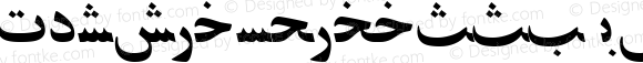 PersianZibaSSK Italic Macromedia Fontographer 4.1 8/15/95