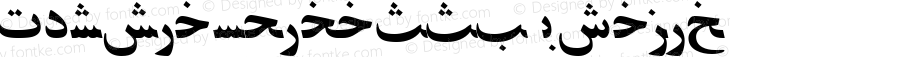 PersianZibaSSK Italic Macromedia Fontographer 4.1 8/15/95