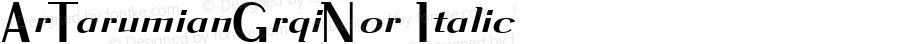 ArTarumianGrqiNor  Italic