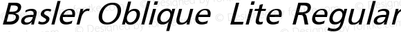 Basler Oblique  Lite Regular Lite Unknown