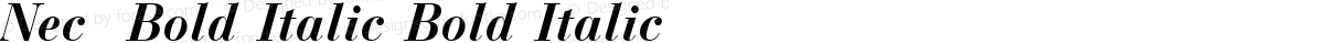 Nec  Bold Italic Bold Italic