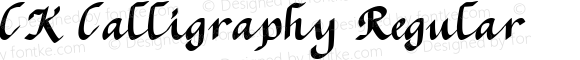 CK Calligraphy Regular