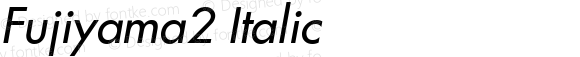 Fujiyama2 Italic