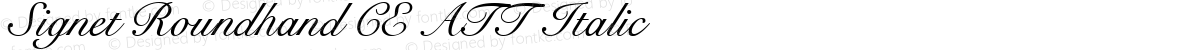 Signet Roundhand CE ATT Italic