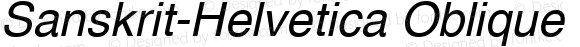 Sanskrit-Helvetica Oblique