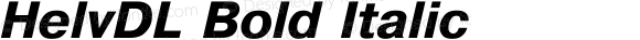 HelvDL Bold Italic