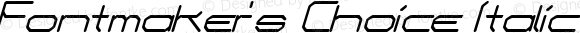Fontmaker's Choice Italic