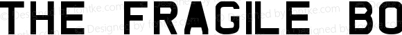 The Fragile Bold Caps Macromedia Fontographer 4.1 2/2/00
