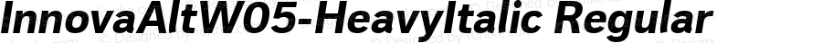 Innova Alt W05 Heavy Italic