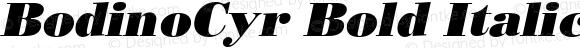 BodinoCyr Bold Italic