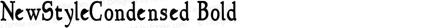 NewStyleCondensed Bold