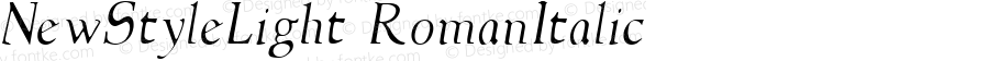 NewStyleLight Italic