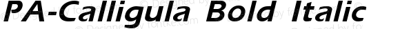 PA-Calligula Bold Italic