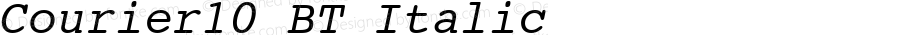 Courier10 BT Italic mfgpctt-v1.53 Wednesday, January 27, 1993 1:36:17 pm (EST)