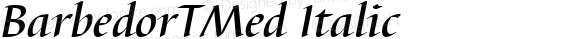 BarbedorTMed Italic