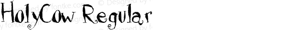 HolyCow Regular Altsys Fontographer 4.0.4D2 2/20/97