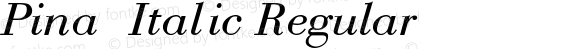 Pina Italic Regular