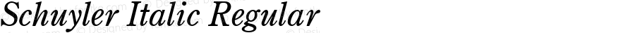 Schuyler Italic