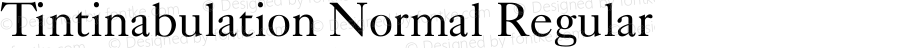 Tintinabulation Normal Regular