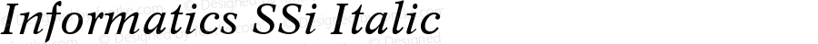 Informatics SSi Italic