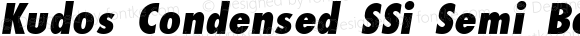 Kudos Condensed SSi Semi Bold Condensed Italic