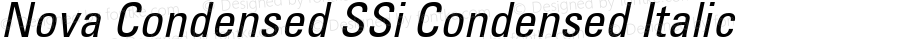 Nova Condensed SSi Condensed Italic