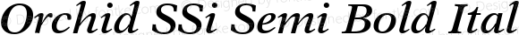 Orchid SSi Semi Bold Italic