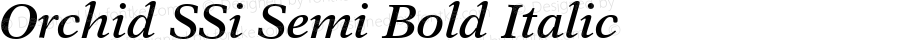 Orchid SSi Semi Bold Italic