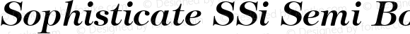 Sophisticate SSi Semi Bold Italic