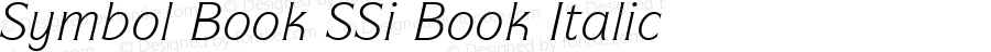 Symbol Book SSi Book Italic 001.000