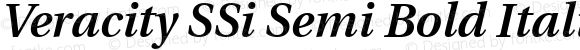 Veracity SSi Semi Bold Italic