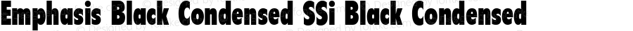 Emphasis Black Condensed SSi Black Condensed