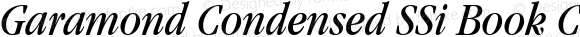 Garamond Condensed SSi Book Condensed Italic