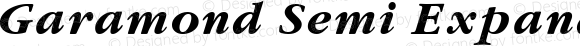 Garamond Semi Expanded SSi Bold Semi Expanded Italic