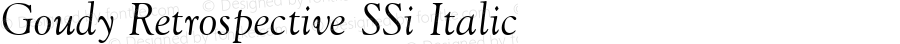 Goudy Retrospective SSi Italic