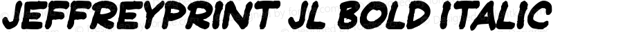JeffreyPrint JL Bold Italic