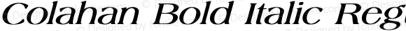 Colahan Bold Italic Regular