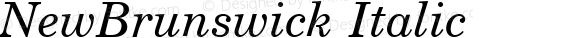 NewBrunswick Italic