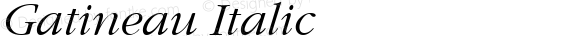 Gatineau Italic